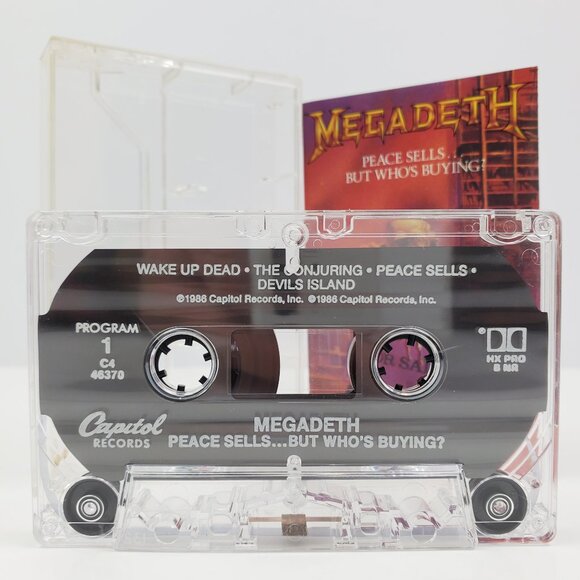 Megadeth Peace Sells Who's Buying Cassette Tape 1986 Thrash Metal Combat Tested - Picture 3 of 7